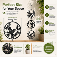 Adorno Decorativo de Pared para Jardín, de Metal, con Diseño de Pájaro, Mariposa o Libélula, Cortado con Láser, Personalizado, Arte en Hierro para Colgar