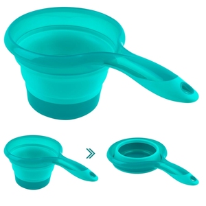 Cucharón <span class=keywords><strong>de</strong></span> agua plegable <span class=keywords><strong>de</strong></span> PP plegable 81129 #, cucharón <span class=keywords><strong>de</strong></span> baño portátil y que ahorra espacio <span class=keywords><strong>para</strong></span> cocina, baño, actividades al aire libre - Product Image 4