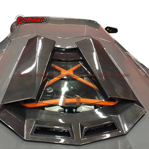 Car Exterior Accessories Novi Style Carbon Fiber Rear Hood Bonnet Air Intake Scoop Engine Vents for Lamborghini Aventador LP700 - Product Image 2