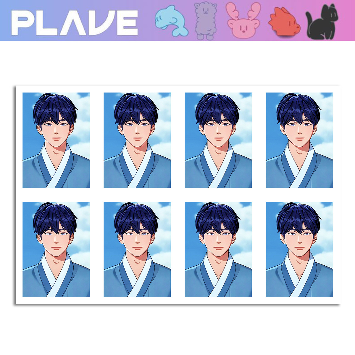 KPOP PLAVE One Inch ID Photo EUNHO NOAH BAMBY YEJUN HAMIN