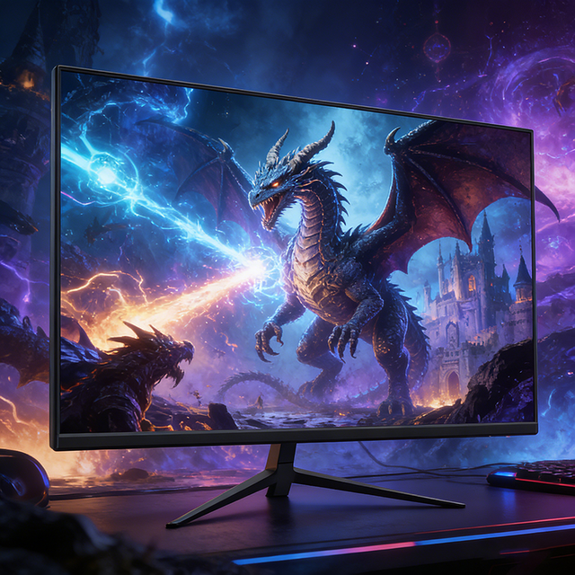 High-Definition Computer Monitor 165Hz Display Oem 23.8 Inch Gaming Monitor 100% SRGB IPS Frameless LCD PC Gamer