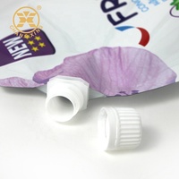 Sacs à bec avec Logo personnalisé, pochettes debout pour liquide en tissu 2300ml avec poignée en plastique, 50 pièces
