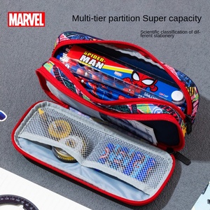2025 Offre Spéciale Junior Lycéens Double Couche Crayon Sac Grande Capacité Tissu Papeterie Boîte Dessin Animé Conception Crayon Boîte - Product Image 5