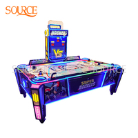 Table de hockey sur air entièrement automatique SOURE de haute qualité avec écran électronique, prix d'usine, jeu de hockey sur air d'arcade pour centre de jeux