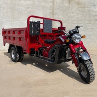 Triciclo de carga de gasolina de 4 tiempos con capacidad de carga de 2000kg Triciclo de motocicleta de cinco ruedas con agricultura de autodescarga