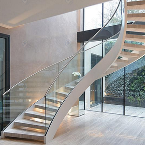 <span class=keywords><strong>Escalier</strong></span> de style moderne Prima, pour l'entrée intérieure, <span class=keywords><strong>avec</strong></span> garde-corps en verre, facile à installer - Product Image 1