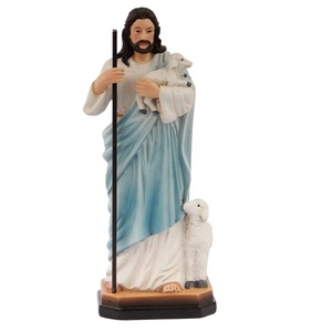 Gran nacimiento 3 piezas Virgen María, Joseph y bebé Jesús estatua al aire libre - Product Image 5