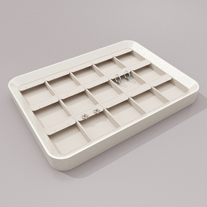 MASON offre spéciale Présentoir à bijoux de luxe en cuir PU de haute qualité pour emballage de bijoux vitrine - Product Image 4