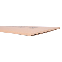 Dossiers en forme de livre en carton brun avec logo personnalisé, impression numérique, vernis brillant/mat portable, haute qualité, écologique