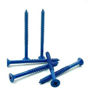 Vis à béton en acier au carbone <span class=keywords><strong>de</strong></span> haute qualité, tête plate, Phil <span class=keywords><strong>Cer</strong></span> bleu, 500 heures - Product Image 6