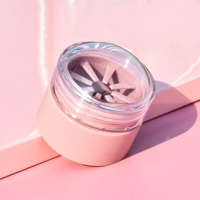 Nouveau style unique mignon boule ronde forme 7g rose coloré hydratant baume à lèvres conteneur pot rouge à lèvres tube conteneur pour les enfants