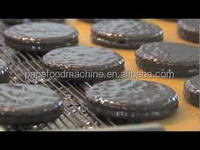 Nouvelle machine d'enrobage automatique de chocolat PAPA de petite taille et ligne de production de tempérage et de recouvrement de 200 mm, 220 V, garantie 1 an