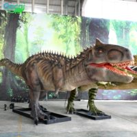 Gecai Dinosaure Carnotaurus animatronique grandeur nature pour parc à dinosaures
