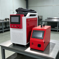 Soudeuse laser portative 1500W à refroidissement par air, 3 fonctions : soudage, nettoyage, découpe de métaux