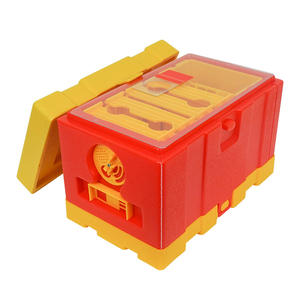 Equipo de apicultura Mini caja de colmenas de abejas HDPE grado alimenticio 4 marcos caja de cría de Reina para Apicultor - Product Image 1