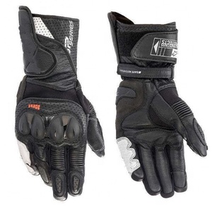 Gants de course de moto en <span class=keywords><strong>cuir</strong></span> longs et tactiles, gants de motocross, gants de conduite tout-terrain, résistants aux chutes, antidérapants - Product Image 4