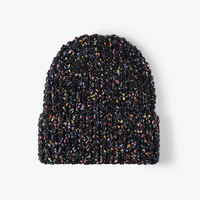 Vente en gros de bonnets tricotés multicolores mouchetés de créateur Bonnet d'hiver pour hommes et femmes Bonnets hauts pour l'extérieur et les voyages
