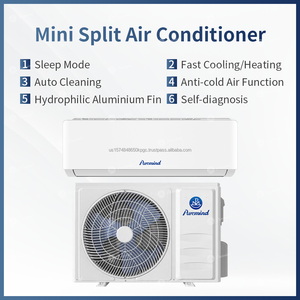 Puremind, nuevo diseño, aire acondicionado montado en la pared, 12000Btu R32, modo de suspensión, refrigeración rápida, frecuencia Variable para el hogar, Hotel, Oficina - Product Image 2