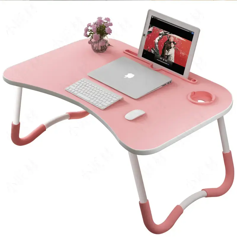 Toptan taşınabilir katlanır masalar dizüstü ayakta yatak masası dizüstü okuma tutucu bilgisayar masaları