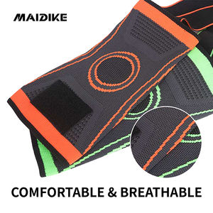 Basketbol Fitness spor desteği için yüksek elastik naylon ile ayarlanabilir sıkıştırma dizlik - Product Image 3