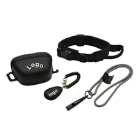 Kit d'entraînement pour chien : Sac à friandises en silicone, collier tactique, clicker et sifflet pour dresseur