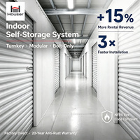 Solutions de stockage préfabriquées modulaires en acier pour conteneurs de stockage intérieurs et cloisons commerciales