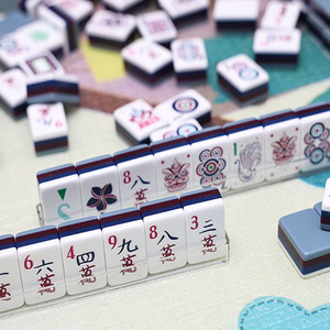 Luxury 160 4-layer American Hand-painted <b>Mahjong</b> Acrylic Tiles <b>Set</b> Portable Eco-Friendly Durable Adult Game Gift - Product Image 2
