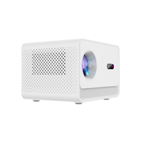 Projecteur intelligent à mise au point automatique 180 ANSI 720P natif avec correction automatique de la distorsion trapézoïdale, projecteur LED pour home cinéma prenant en charge le décodage 4K