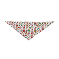 Classique Plaid Impression Coton Chien Bavoirs Mignon Pet Écharpe Bandana À La Mode Pet Vêtements Accessoire