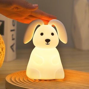 Veilleuse Bébé Rechargeable Design Mignon <span class=keywords><strong>Lampe</strong></span> de Chevet Apaisante avec 7 Couleurs Options Alimentée par Batterie pour Enfants - Product Image 4