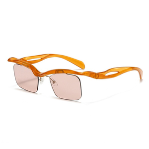 Nuovi Occhiali <span class=keywords><strong>da</strong></span> Sole Donna 2026 Retrò Quadrati alla Moda, Stile Street Fashion, Versatili, <span class=keywords><strong>con</strong></span> <span class=keywords><strong>Protezione</strong></span> <span class=keywords><strong>UV</strong></span> e Montatura Sottile, <span class=keywords><strong>con</strong></span> <span class=keywords><strong>Lenti</strong></span> Gratuite - Product Image 2