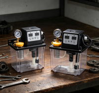 REALMAX CNC Electromagnetic Pump Lubricator AC220V 1L 2L Pompa Pelumas Otomatis untuk Pelumasan CNC Automatic Oiler