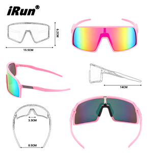<span class=keywords><strong>IRun</strong></span> personalizado béisbol correr gafas de sol montar Golf ciclismo gafas polarizadas a prueba de viento deporte gafas de sol - Product Image 3