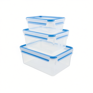 Ensemble de contenants alimentaires Emsa Clip & Close 1,0 l 2,3 l 3,7 l Bleu 3 pièces - Product Image 2