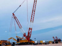 Grue sur chenilles super puissante Top Brand XLC15000M de 1100 tonnes pour l'érection de turbines éoliennes et les mégaprojets