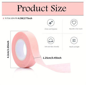 Cinta de pestañas PE, cinta de aislamiento de extensión de pestañas, fácil de rasgar, venta al por mayor, cómoda, fina, no tejida, agradable para la piel - Product Image 5