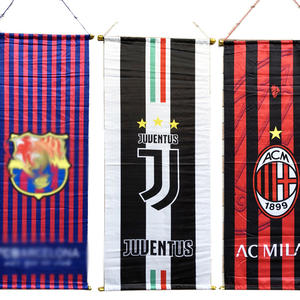 Banderas Decorativas de Seda del Real Madrid para Aficionados al Fútbol, Pancartas Colgantes Segmentadas, Arte de Pared para Bares, <span class=keywords><strong>Bandera</strong></span> Grande - Product Image 2