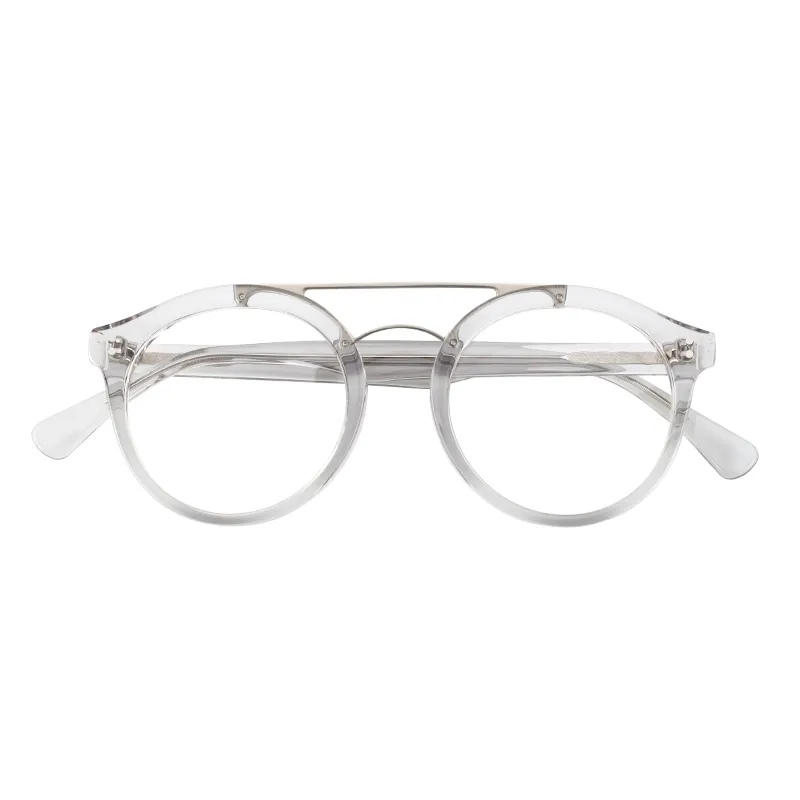 أحدث ايطاليا تصميم النظارات الايطالية النظارات البصرية إطار شفاف نظارات مزدوجة جسر النظارات