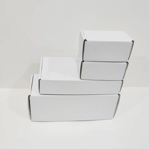 Caja de Cartón Corrugado para Envíos <span class=keywords><strong>Internacionales</strong></span>, Color Blanco y Marrón, para Perfumes, Pequeñas Empresas y Sombreros - Product Image 3
