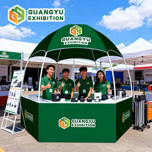 Carpa Hexagonal de Exterior Resistente de 10x10 pies para Ferias Comerciales, Personalizable, con Forma de Domo, Quiosco Publicitario, Mostrador, Toldo - Product Image 1