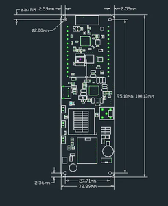 Helium T-Beam V1.2 <span class=keywords><strong>ESP32</strong></span> Carte de développement LoRa <span class=keywords><strong>LoRaWAN</strong></span> 868/915MHz Module sans fil GPS NEO-6M 18650 Support de batterie 180 jours - Product Image 6