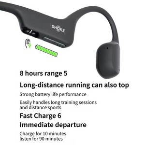 Auriculares deportivos inalámbricos SHOKZ OpenRun Air S803 con conducción ósea, no intraaurales, resistentes al agua IP67, con carga rápida. - Product Image 2