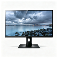 Nouvel écran de jeu PC large sans cadre de 27 pouces 1K 75Hz IPS, temps de réponse de 5 ms, HDMIx2 DPx2, montage VESA, orienté vers les entreprises, noir