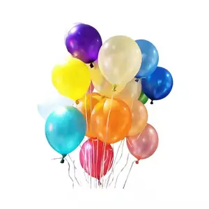 Balon udara lateks warna krom metalik mutiara standar Globos dekorasi pesta