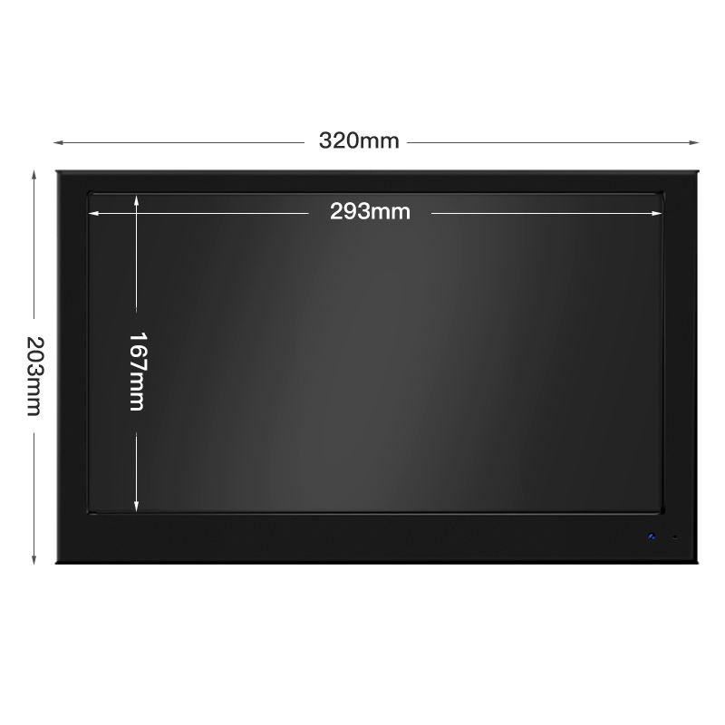 13.3 Inch IPS Industrial TFT Microscope Monitor 1920*1080 Resolution Screen LED Display Slim Industrial Factory Monitor OEM ODM
