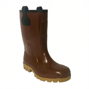 Botte de sécurité en PVC marron Ttake Tronchetto taille 40 avec semelle en crêpe - Product Image 2