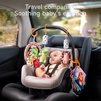 Ensemble de jouets sensoriels apaisants pour bébés Tumama, jouet en peluche adapté aux bébés, livre en tissu miroir, dinosaure, hochet suspendu, jouets pour bébés, mobile