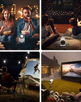 HY300 Max Console de Jeu Vidéo Portable 4K 32 Go 64 Go 10000 Jeux Android 11 F300 Projecteur Vidéo Keystone Automatique pour Home Cinéma