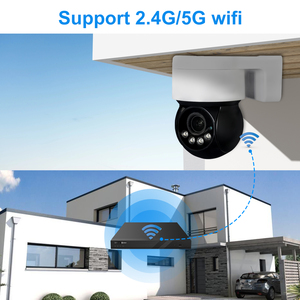 Caméra PT de suivi WiFi mini 8MP avec fonction de détection humaine, double éclairage, micro et haut-parleur intégrés, 256 Go, portée jusqu'à 30 m - Product Image 2