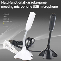 Microphone USB pour ordinateur de bureau et ordinateur portable Micro à condensateur USB portable pour réunion, cours en ligne, jeux, travail à distance